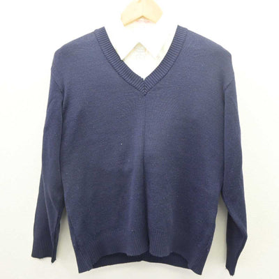 【中古】東京都 実践学園高等学校 女子制服 2点 (ニット・シャツ) sf064467