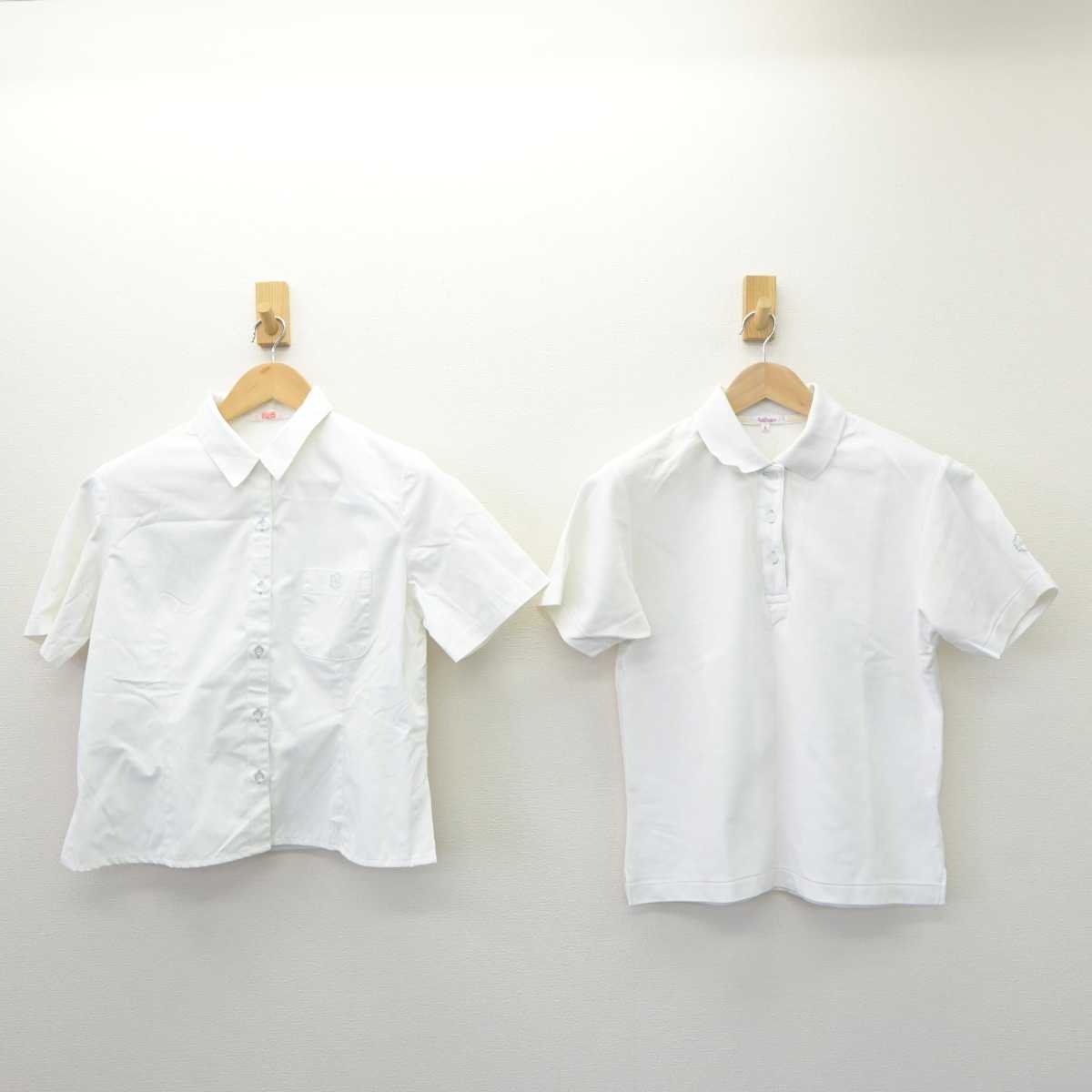 【中古】東京都 実践学園高等学校 女子制服 3点 (ニットベスト・シャツ・シャツ) sf064469