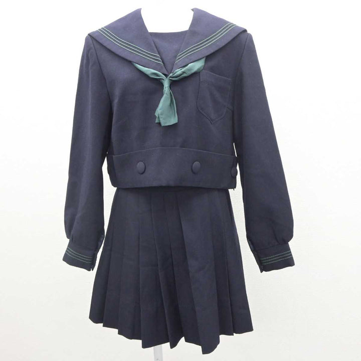 【中古】大阪府 樟蔭東高等女子学校 女子制服 3点 (セーラー服・スカート) sf064498