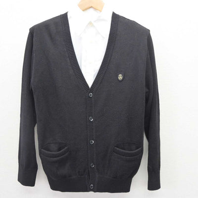 【中古】京都府 東山高等学校 男子制服 2点 (ニット・シャツ) sf064502