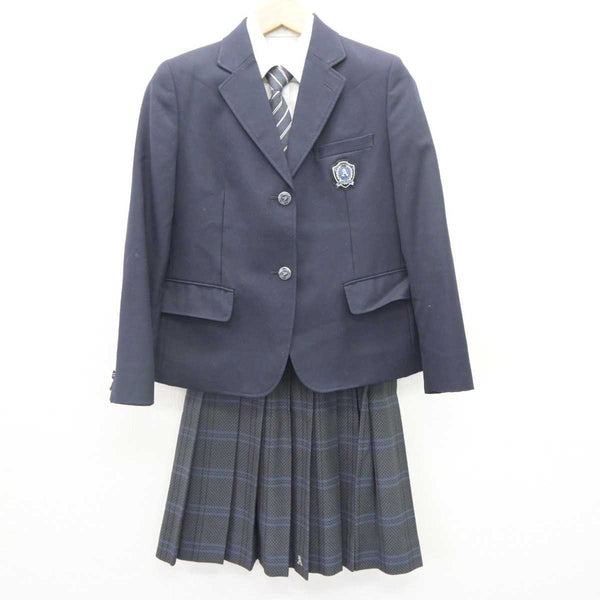 【中古】大阪府 旭高等学校 女子制服 4点 (ブレザー・シャツ・スカート) sf064518