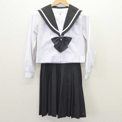 【中古】岐阜県 中津商業高等学校 女子制服 4点 (セーラー服・セーラー服・スカート) sf064536