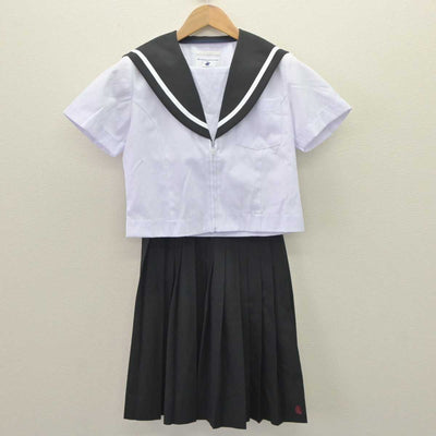 【中古】岐阜県 中津商業高等学校 女子制服 4点 (セーラー服・セーラー服・スカート) sf064536