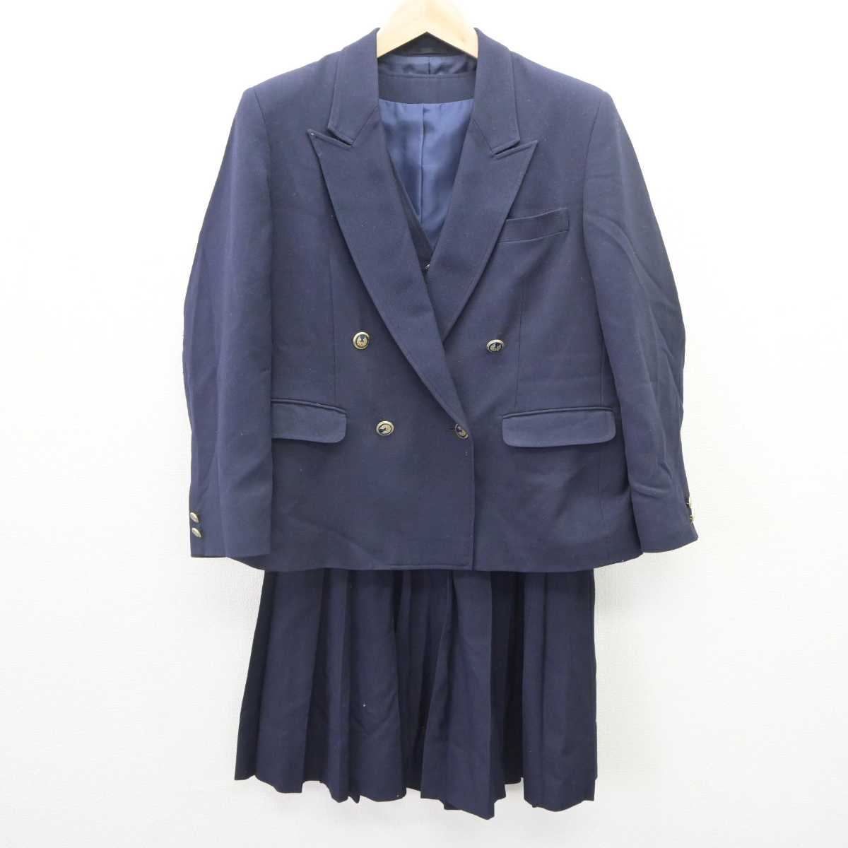 【中古】東京都 芝商業高等学校/旧モデル 女子制服 3点 (ブレザー・ベスト・スカート) sf064538