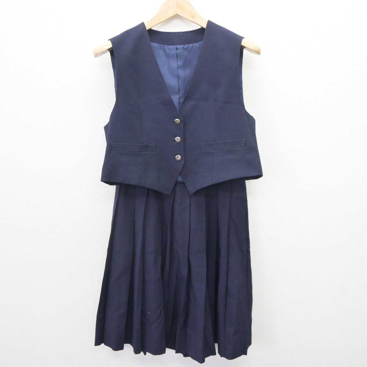 【中古】東京都 芝商業高等学校/旧モデル 女子制服 3点 (ブレザー・ベスト・スカート) sf064538