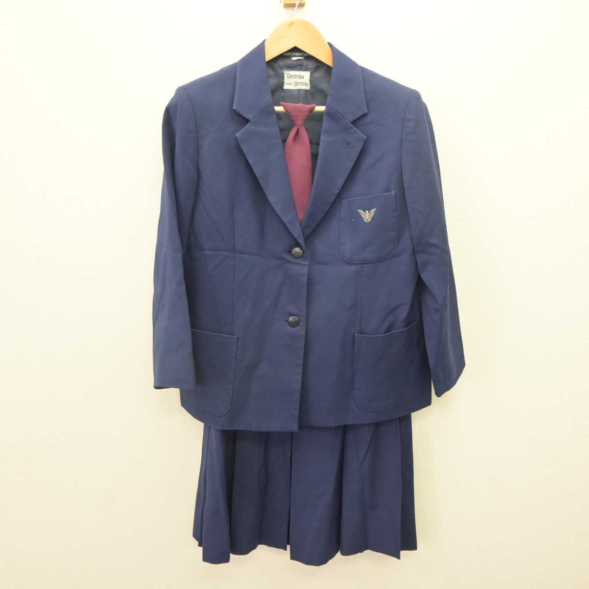 【中古】東京都 荏原第一中学校 女子制服 4点 (ブレザー・スカート・スカート) sf064541