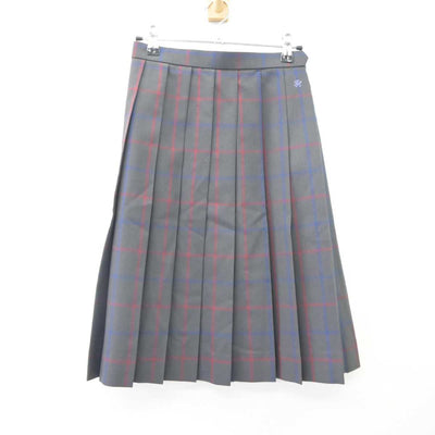 【中古】愛知県 豊田東高等学校 女子制服 2点 (ニットベスト・スカート) sf064548