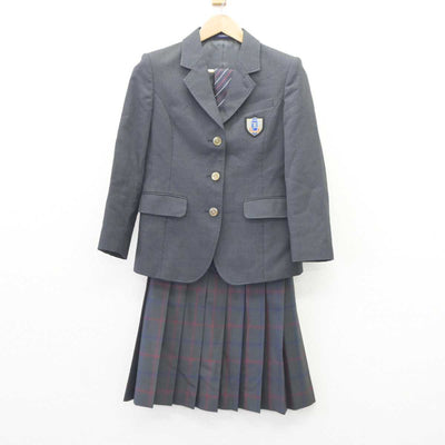 【中古】愛知県 豊田東高等学校 女子制服 3点 (ブレザー・スカート) sf064549