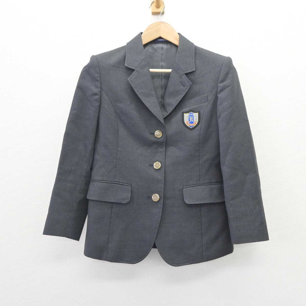 【中古】愛知県 豊田東高等学校 女子制服 3点 (ブレザー・スカート) sf064549