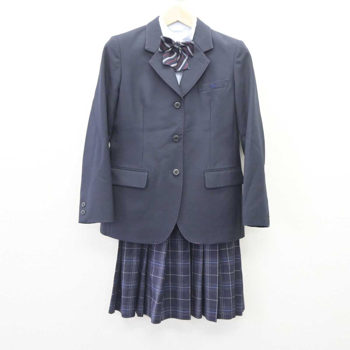 【中古】山口県 野田学園高等学校 女子制服 4点 (ブレザー・シャツ・スカート) sf064565