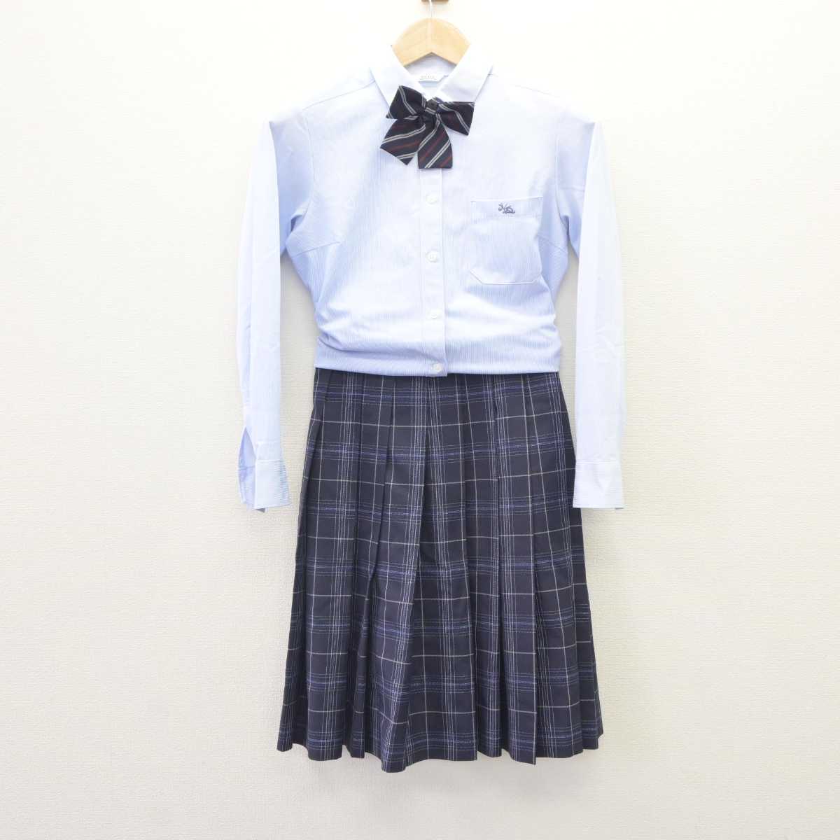 【中古】山口県 野田学園高等学校 女子制服 4点 (ブレザー・シャツ・スカート) sf064565