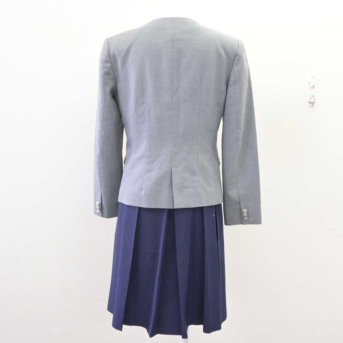 【中古】東京都 跡見学園中学校・高等学校 女子制服 2点 (ブレザー・ジャンパースカート) sf064571