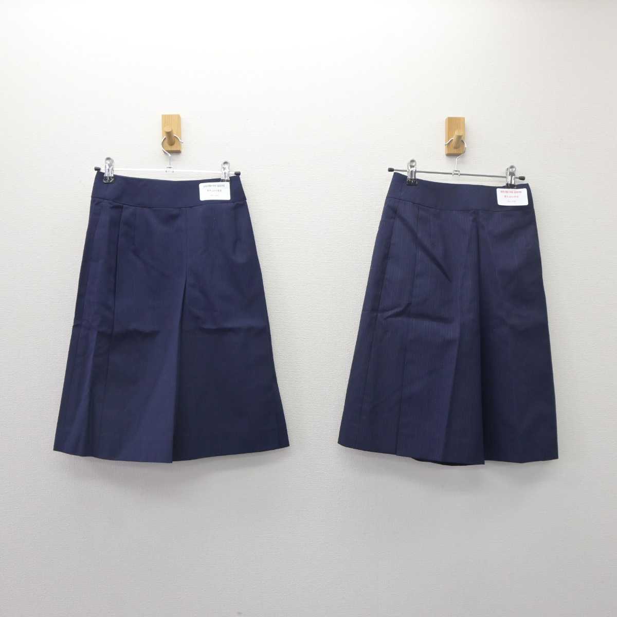 【中古】東京都 跡見学園中学校・高等学校 女子制服 2点 (スカート) sf064572