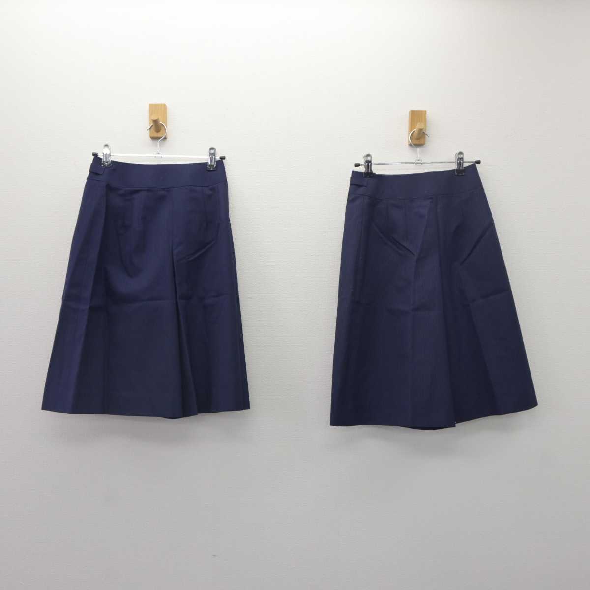 【中古】東京都 跡見学園中学校・高等学校 女子制服 2点 (スカート) sf064572