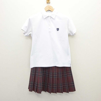 【中古】東京都 帝京中学校・高等学校 女子制服 3点 (シャツ・スカート) sf064577