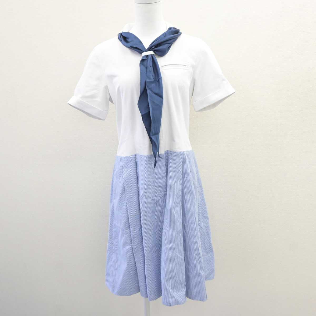 【中古】東京都 女子聖学院中学校・高等学校 女子制服 3点 (ニット・ワンピース) sf064588