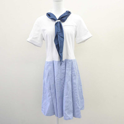 【中古】東京都 女子聖学院中学校・高等学校 女子制服 3点 (ニット・ワンピース) sf064588