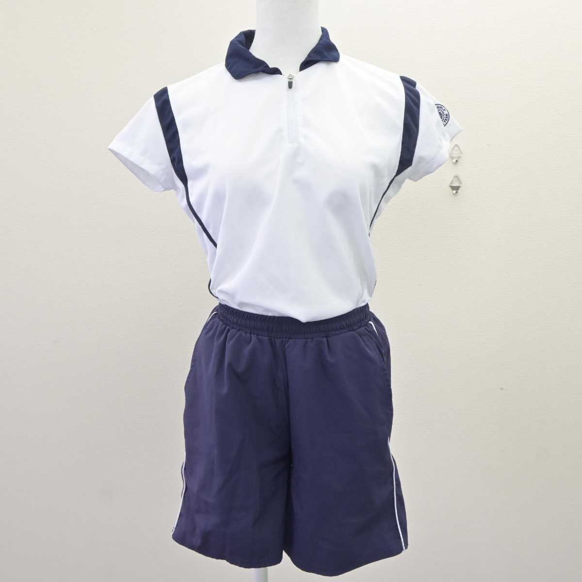 【中古】東京都 学習院女子中等科・高等科/テニス部ウェア 女子制服 2点 (部活ユニフォーム 上・部活ユニフォーム 下) sf064598