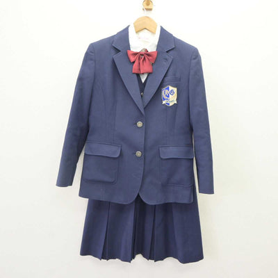 【中古】神奈川県 平塚学園高等学校 女子制服 5点 (ブレザー・ベスト・シャツ・スカート) sf064620