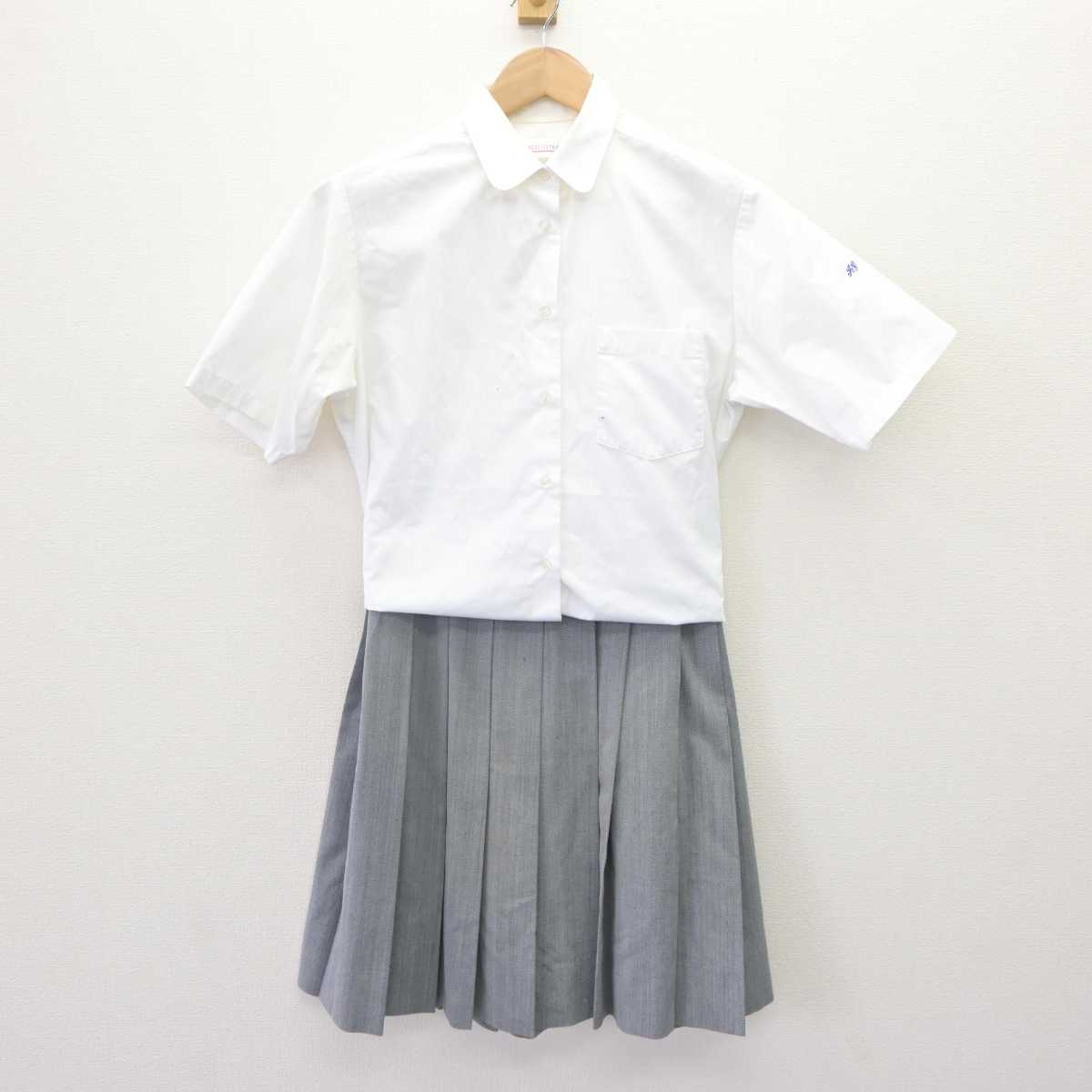 【中古】神奈川県 平塚学園高等学校 女子制服 2点 (シャツ・スカート) sf064621