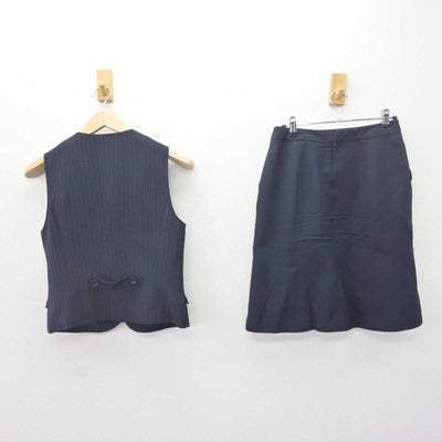 【中古】 事務服 女子制服 2点 (ベスト・スカート) sf064628