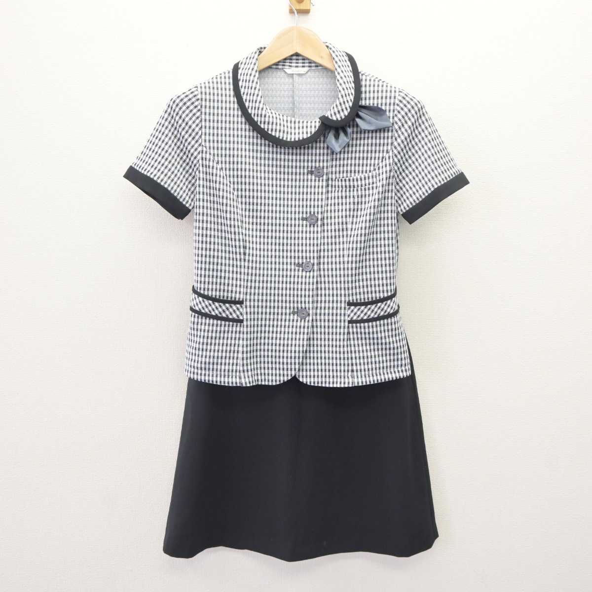 【中古】 事務服 女子制服 2点 (ブラウス・スカート) sf064630