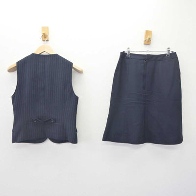 【中古】 事務服 女子制服 2点 (ベスト・スカート) sf064635