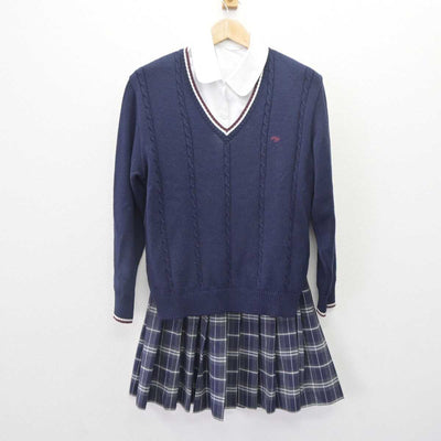 【中古】埼玉県 鴻巣女子高等学校 女子制服 5点 (ブレザー・ニット・シャツ・スカート) sf064640