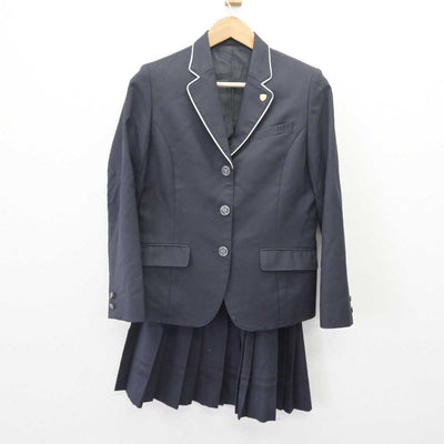 【中古】福岡県 西田川高等学校 女子制服 4点 (ブレザー・ニット・スカート) sf064644