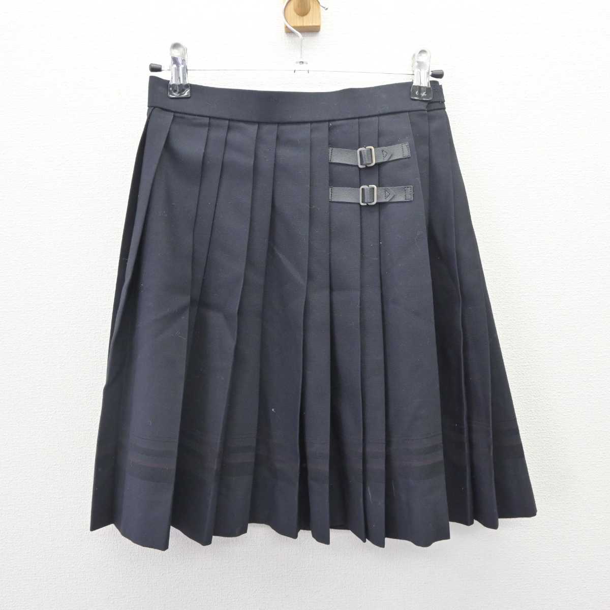 【中古】福岡県 西田川高等学校 女子制服 4点 (ブレザー・ニット・スカート) sf064644