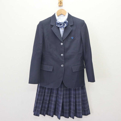 【中古】富山県 伏木高等学校 女子制服 4点 (ブレザー・シャツ・スカート) sf064651