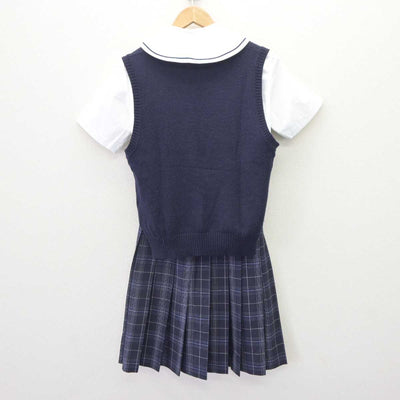 【中古】富山県 伏木高等学校 女子制服 3点 (ニットベスト・セーラー服・スカート) sf064653