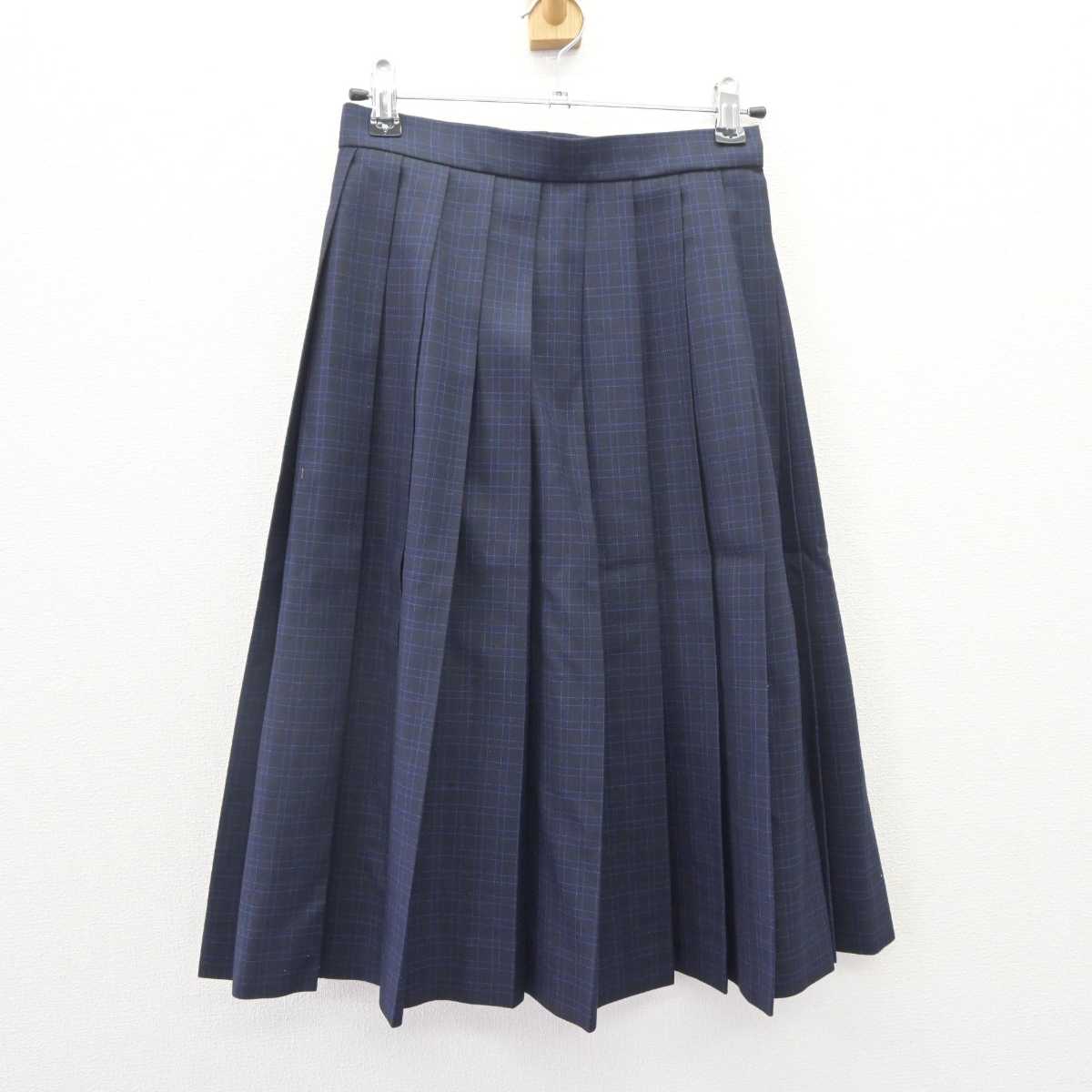 【中古】福岡県 姪浜中学校 女子制服 4点 (ブレザー・シャツ・スカート) sf064656