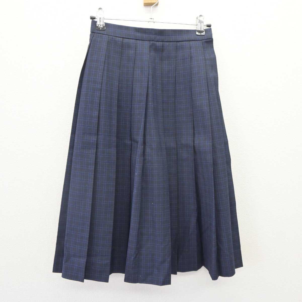 【中古】福岡県 姪浜中学校 女子制服 2点 (シャツ・スカート) sf064657