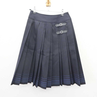 【中古】岐阜県 麗澤瑞浪中学・高等学校 女子制服 5点 (ブレザー・ニット・シャツ・スカート) sf064662