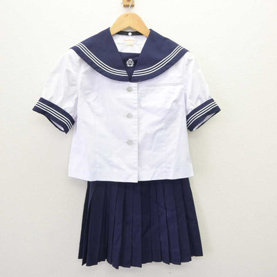 【中古】千葉県 木更津高等学校 女子制服 3点 (セーラー服・セーラー服・スカート) sf064666