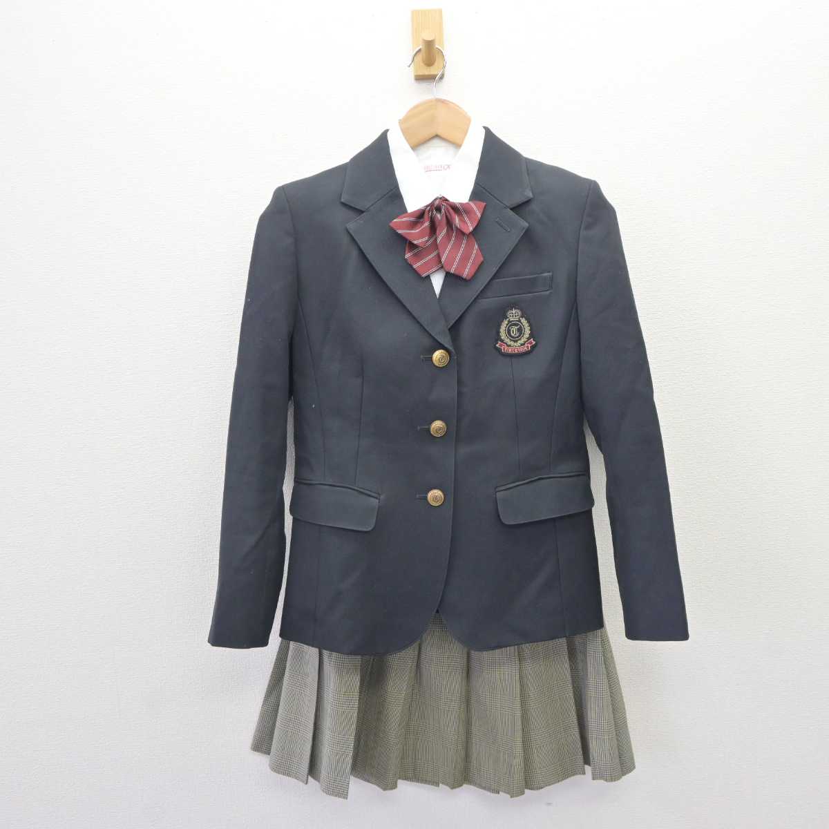 【中古】東京都 東洋高等学校 女子制服 4点 (ブレザー・シャツ・スカート) sf064667