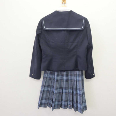 【中古】新潟県 開志国際高等学校 女子制服 4点 (セーラー服・シャツ・スカート) sf064671