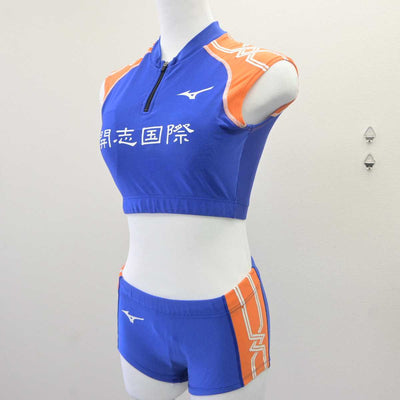 【中古】新潟県 開志国際高等学校/陸上部ユニフォーム 女子制服 2点 (部活ユニフォーム 上・部活ユニフォーム 下) sf064677