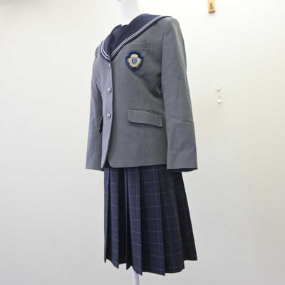 【中古】福岡県 精華女子高等学校 女子制服 2点 (ブレザー・ジャンパースカート) sf064682