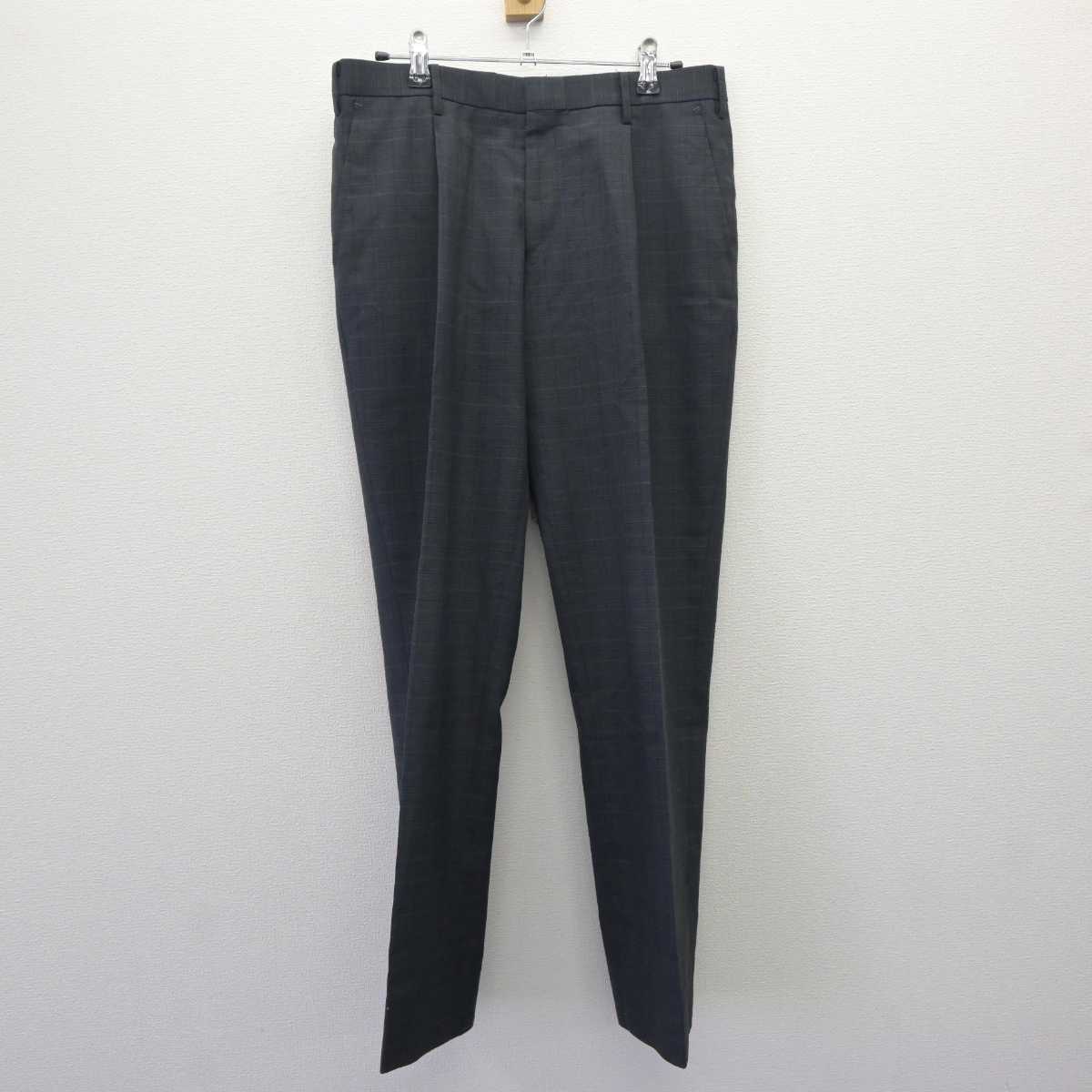 【中古】埼玉県 桶川高等学校 男子制服 2点 (ブレザー・ズボン) sf064695