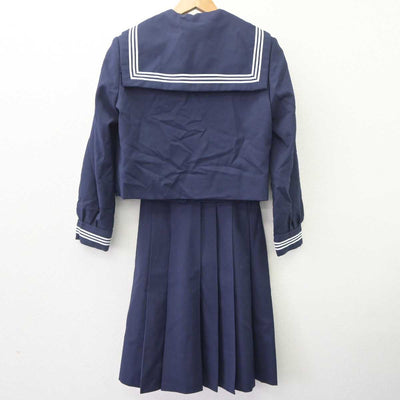 【中古】山梨県 甲斐市立双葉中学校 女子制服 4点 (ニット・セーラー服・スカート) sf064701