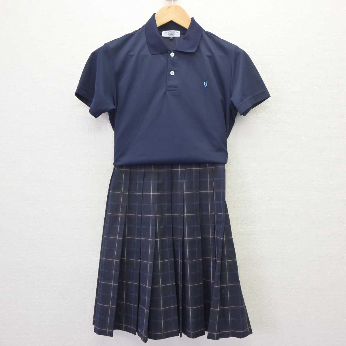 【中古】神奈川県 横浜清風高等学校 女子制服 2点 (シャツ・スカート) sf064707