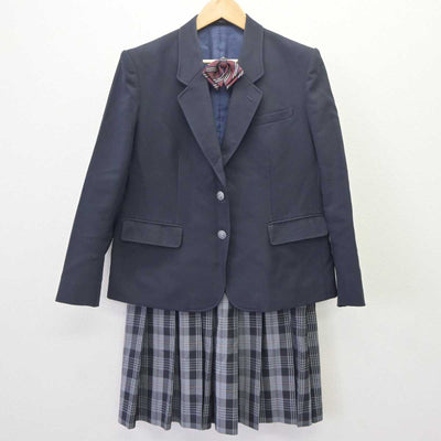 【中古】埼玉県 入間市立黒須中学校 女子制服 4点 (ブレザー・ベスト・スカート) sf064708