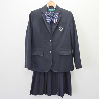 【中古】岡山県 岡山龍谷高等学校 女子制服 3点 (ブレザー・スカート) sf064712