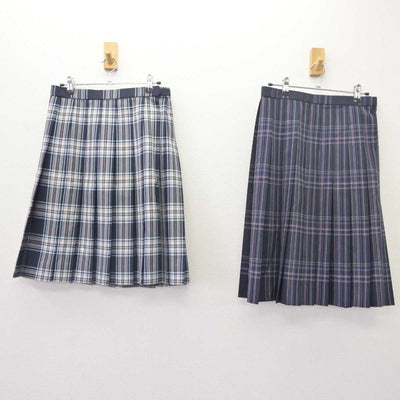 【中古】岡山県 岡山龍谷高等学校 女子制服 3点 (スカート・スカート) sf064713