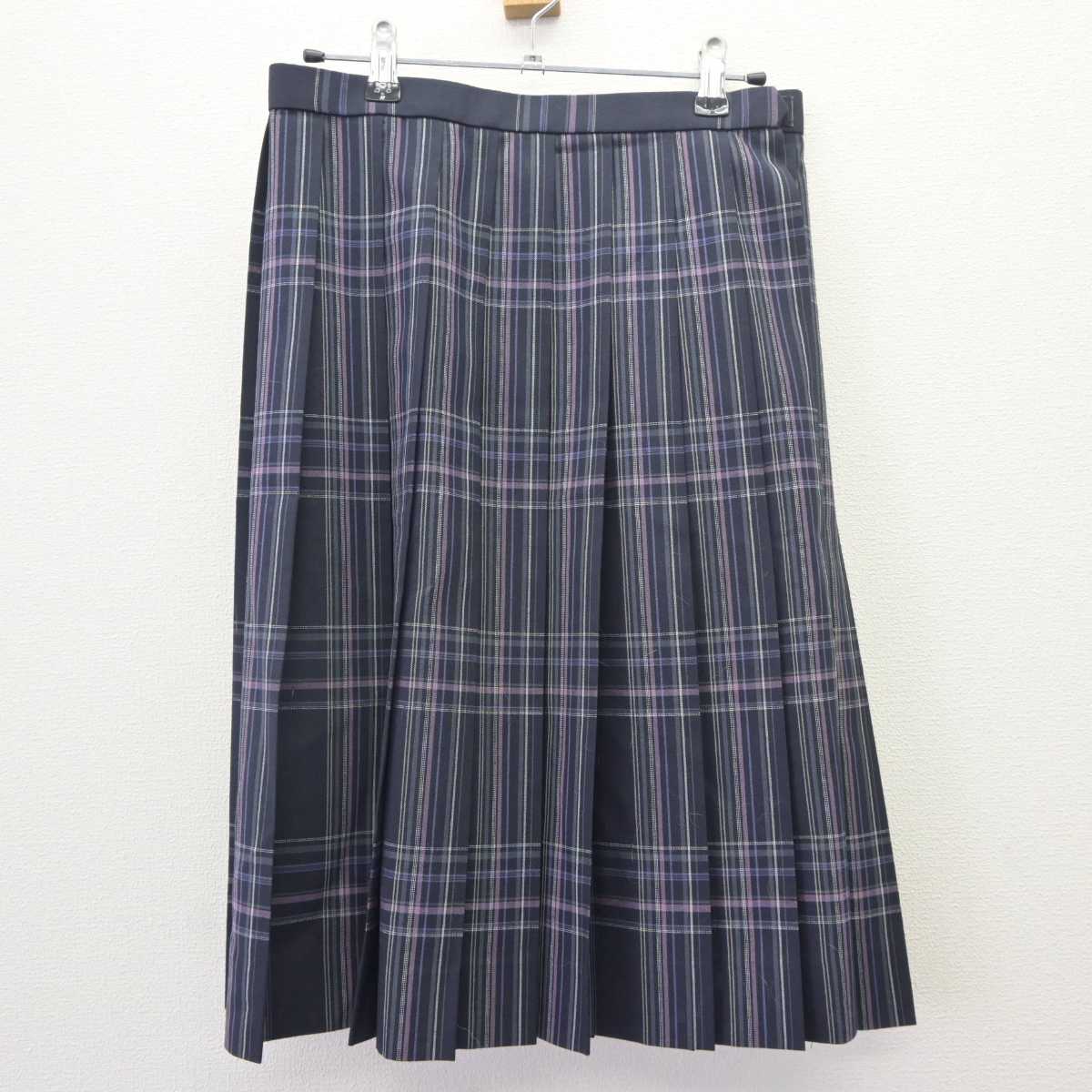 【中古】岡山県 岡山龍谷高等学校 女子制服 3点 (スカート・スカート) sf064713