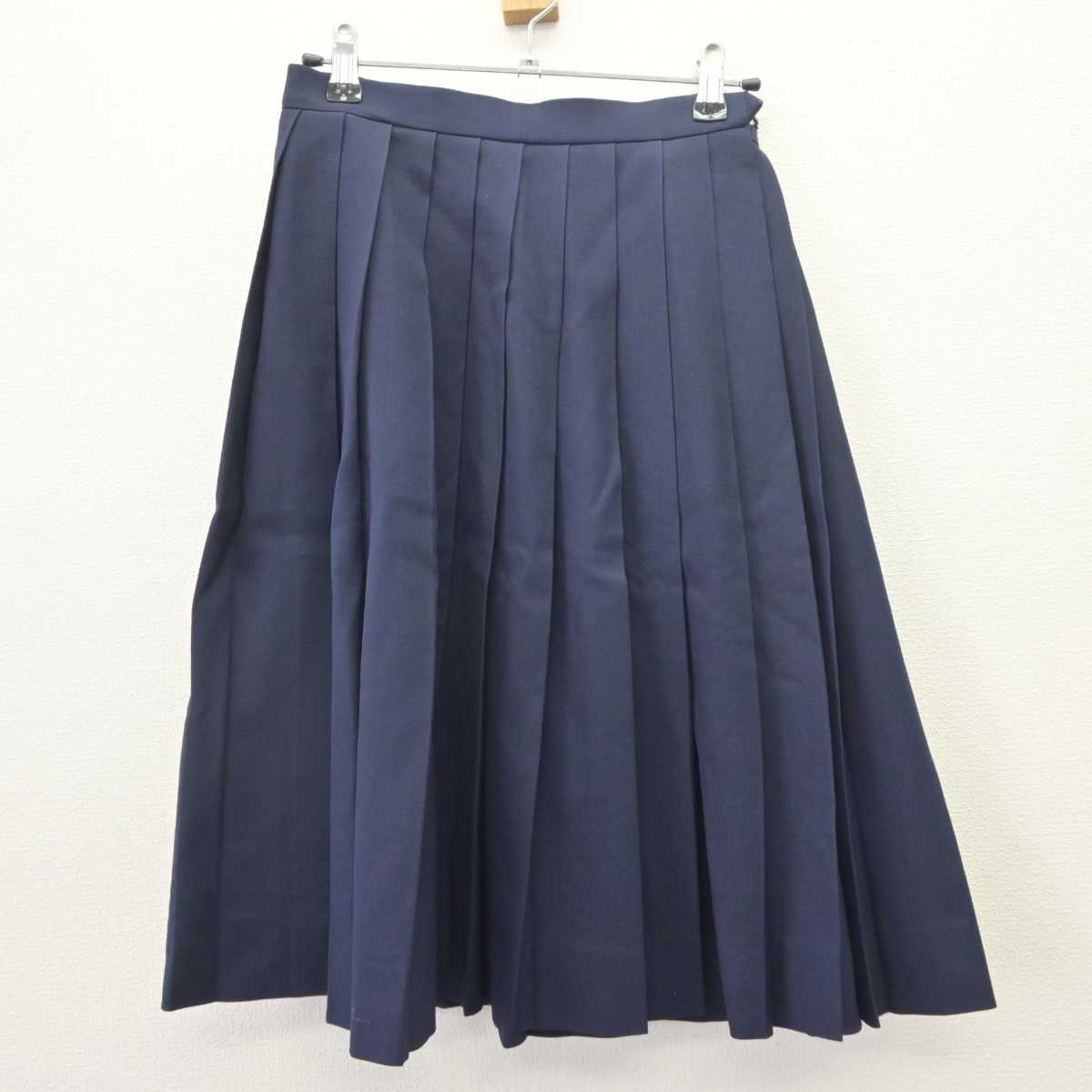 【中古】新潟県 新発田高等学校 女子制服 3点 (ブレザー・ニット・スカート) sf064714