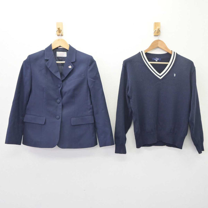 中古】埼玉県 与野高等学校 女子制服 4点 (ブレザー・ニット 中古】埼玉県 与野高等学校 女子制服 4点 (ブレザー・ニット