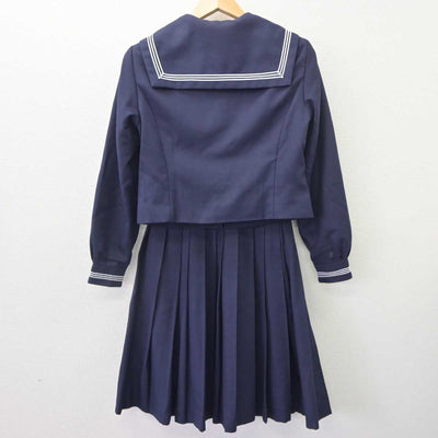 【中古】秋田県 秋田南中学校 女子制服 5点 (セーラー服・ニット・スカート) sf064719